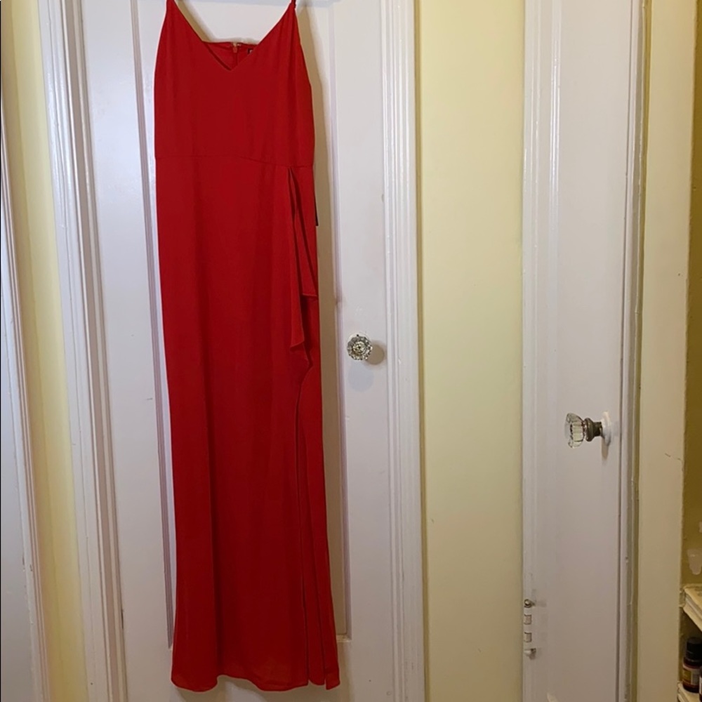 Red Express evening dress